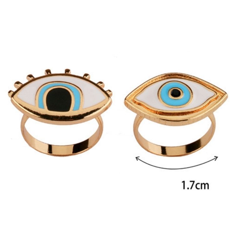 Resin Punk Ring Turkish Evil Eye Rings - Image 6