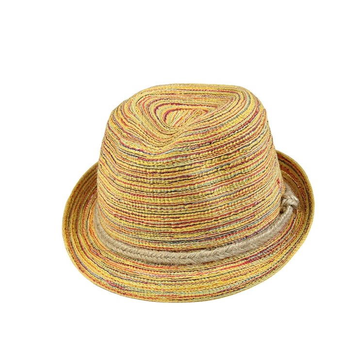 Colorful Striped Foldable Straw Hat Topee Bohemia Cap, Bohemia - Image 2