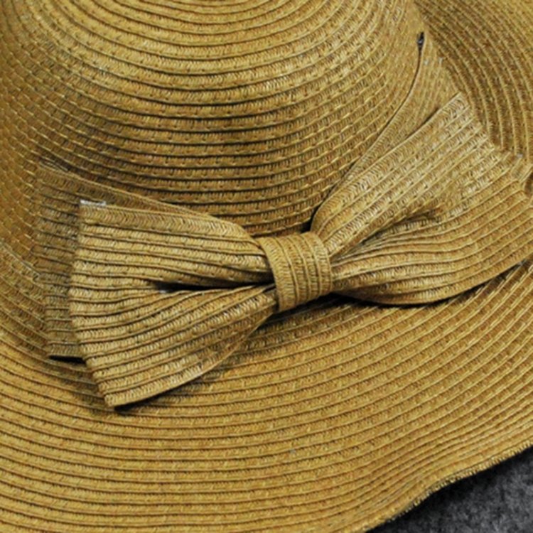 Girls Large Wide Brim Vintage Floppy Summer Beach Sports Cap Straw Hat Summer Travel Hat - Image 2