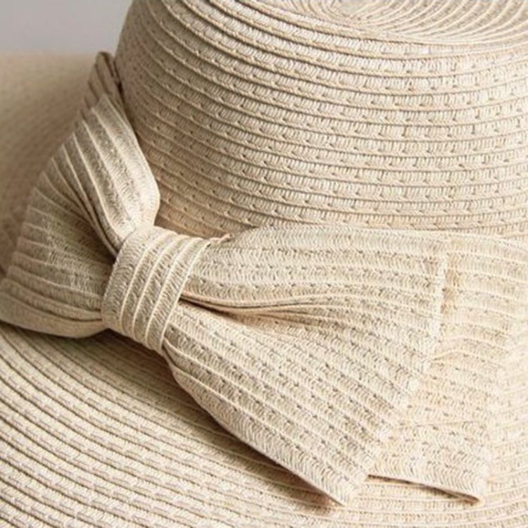 Girls Large Wide Brim Vintage Floppy Summer Beach Sports Cap Straw Hat Summer Travel Hat - Image 3