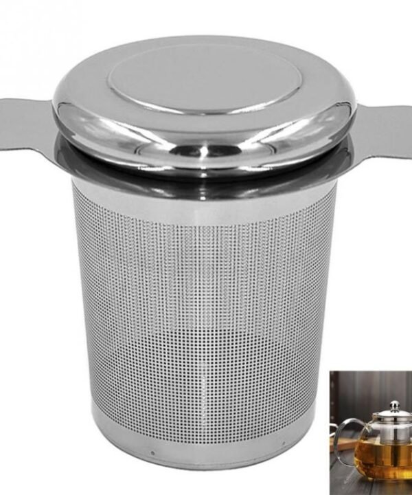 Tea Infuser Stainless Steel with Lid as Drip Tray Tea Strainer