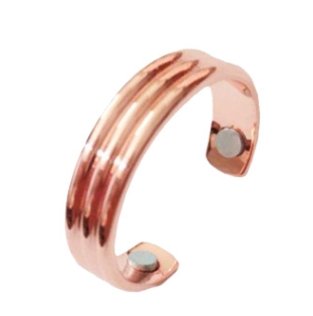 Personality Ring Magnetic Health Ring Creative Jewelry Open Ring, Glossy rose gold, Glossy black, Embossed rose gold - Image 7