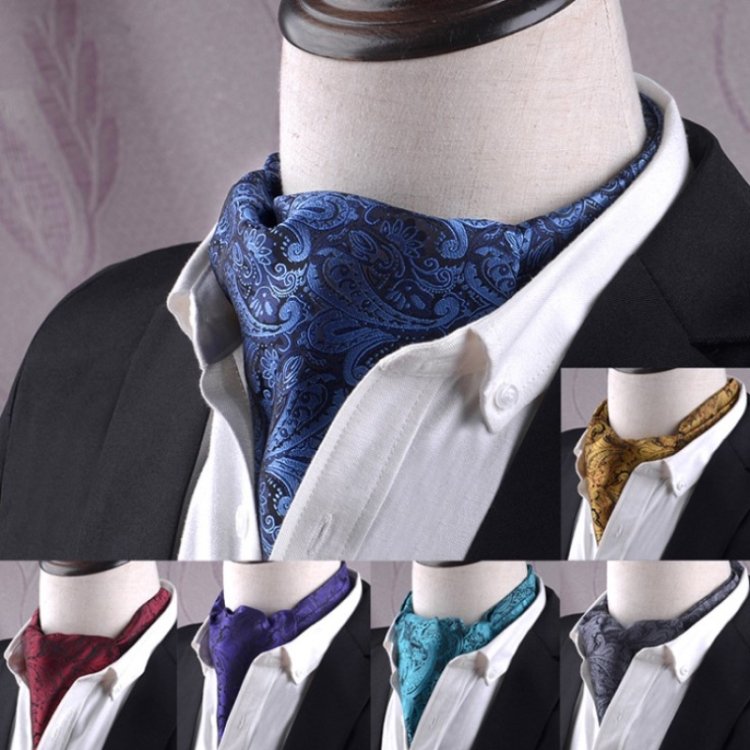 Gentleman's Style Polyester Jacquard Men's Trendy Scarf Fashion Dress Suit Shirt British Style Scarf, L230, L231, L232, L233, L235, L236, L237, L238, L239, L240, L241, L242, L243, L244, L245, L246, L247, L248, L249, L251, L252, L253, L255, L256 - Image 3