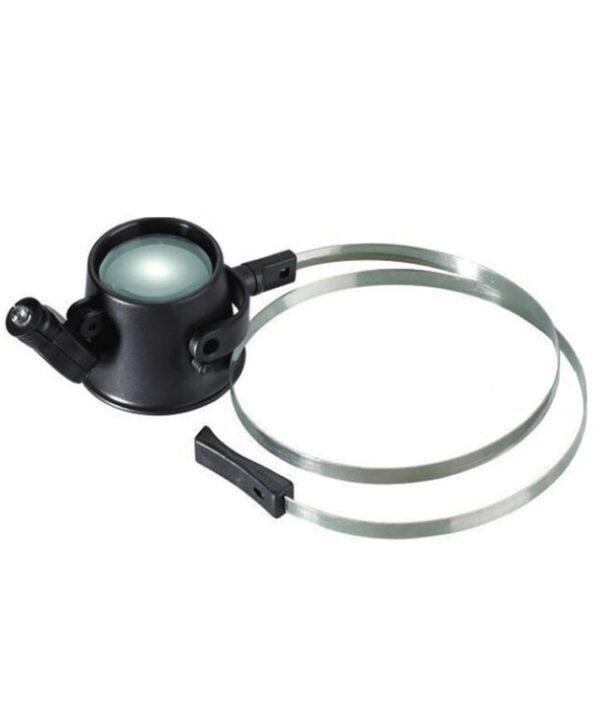15X LED Lighted Hands-free Eye-Loupe Head Band Watch Repair Magnifier