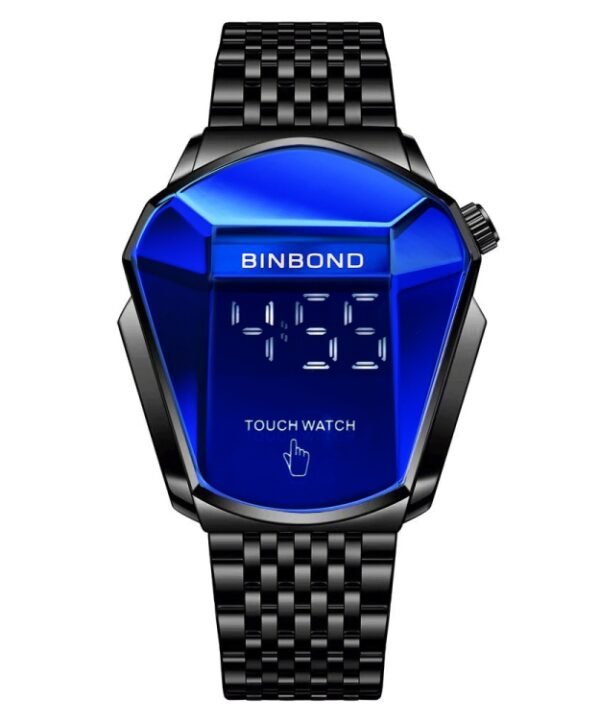 BINBOND Locomotive Concept Touch Screen Steel Belt Watch Men Live Black Technology Watch, Touch Screen Black Steel Blue, Touch Screen White Steel Blue, Touch Screen Full Gold Blue, Touch Screen Blue Steel Blue