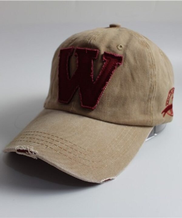 Alphabet Pattern Canvas Baseball Cap