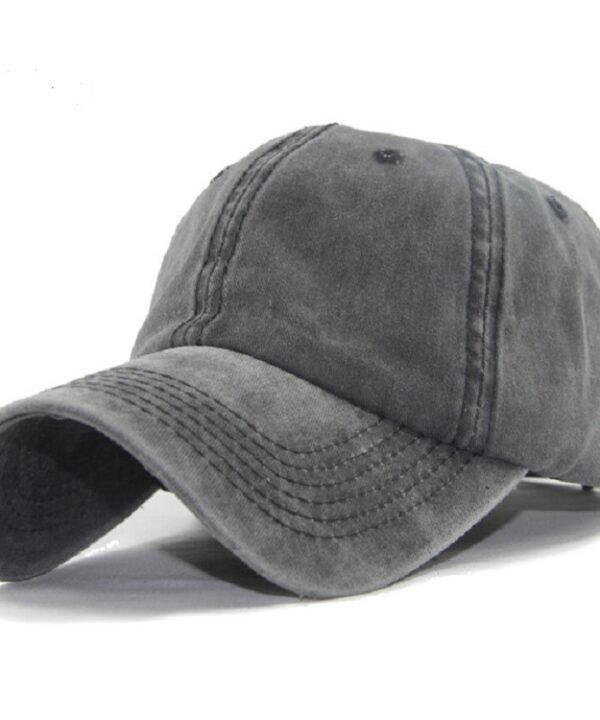 Women Solid Color Washable Purified Cotton Baseball Cap Hip Hop Hat, Adjustable 50-60cm