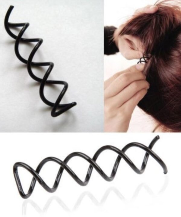 5pcs Spiral Hairpin Hair Accessories Hairpin Spiral Chuck Hairpin Head Y Round Pin Shape Headband