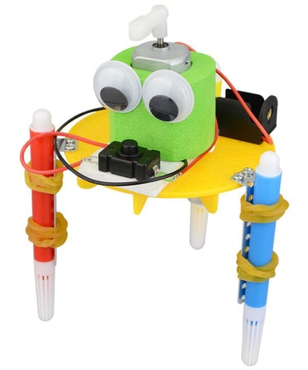 DIY Robot Kids Puzzle Solar Toys Painting Toy
