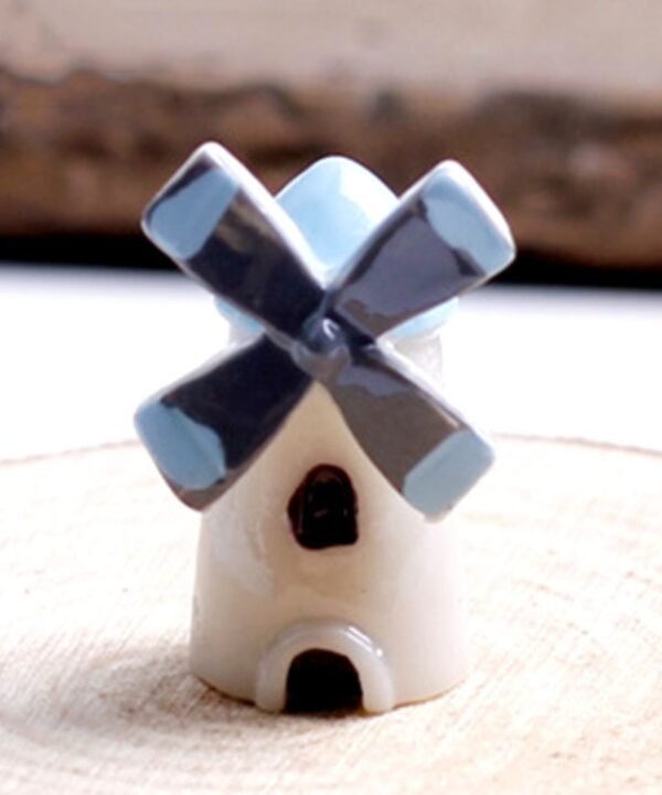 4 PCS Mini Cartoon Small Windmill Cottage Decoration Crafts, Small Windmill