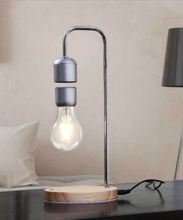 16W Magnetic Levitation Decoration Technology Toy Bend LED Floating Bulb Home Table Lamp