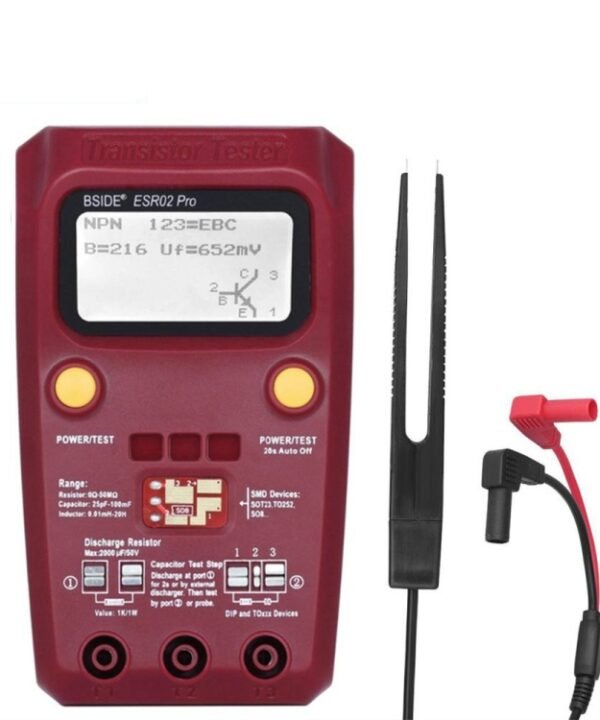 BSIDE ESR02 Pro Digital Transistor Test Table M328 Resistance Inductance Capacitance ESR Tester