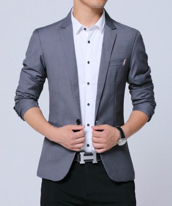 Men Casual Suit Self-cultivation Business Blazer, S, M, L, XL, XXL, XXXL, XXXXL, 5XL