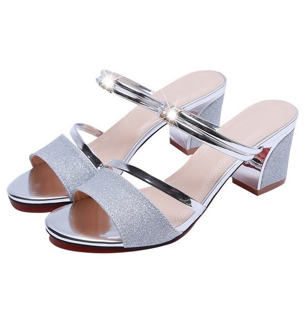 Thick With Open Toe Fish Mouth Sandals, 34, 35, 36, 37, 38, 39, 40