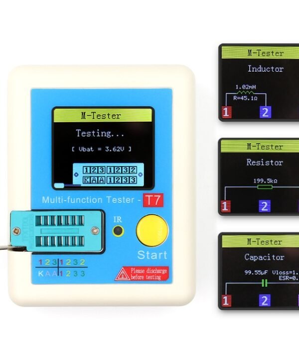 CR-T7 3.5 inch Colorful Display Multi-functional TFT Backlight Transistor Tester for Diode Triode Capacitor Resistor