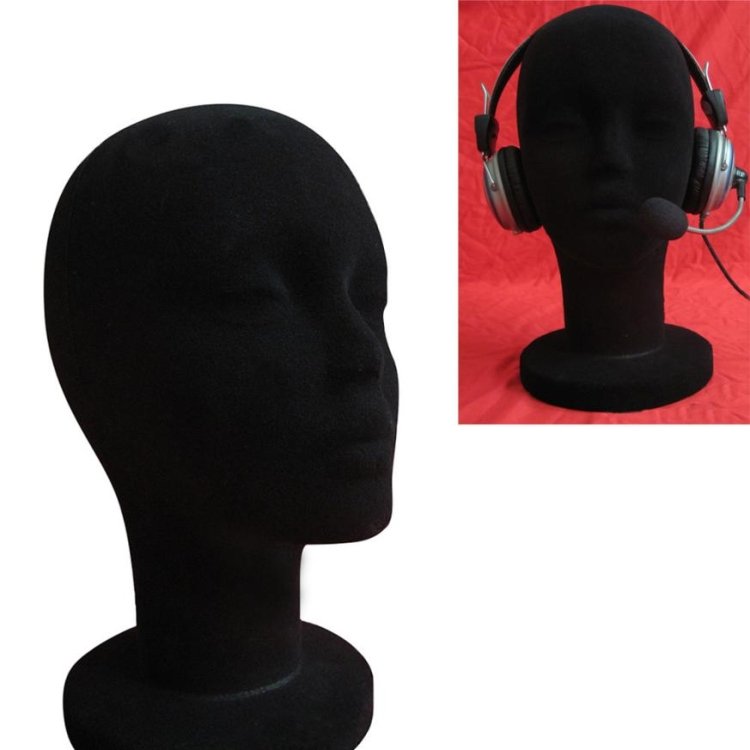 Female Foam Styrofoam Mannequin Head Model Wig Glasses Display Stand - Image 2