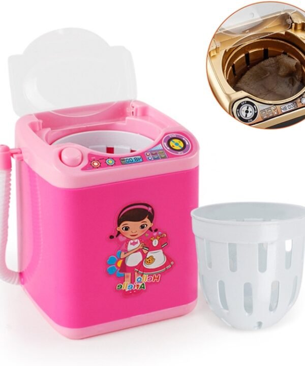 Mini Multifunction Kids Washing Machine Toy Beauty Sponge Brushes Washer