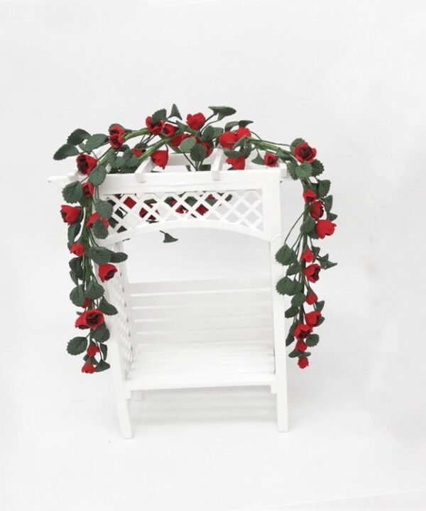 1:12 Mini House Toy Simulation Rose String for Easel Swing Garden Scene, Rose String Swing