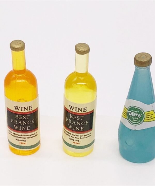 3 PCS / Set 1:12 Mini House Toy Simulation Wine Drink Decoration, 3 PCS / Set Wine Drink Decoration