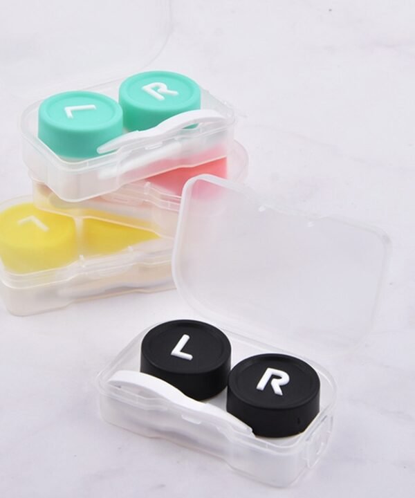 5 PCS Convenient Travel Contact Lens Case Eyes Care Kit, Random Color Delivery
