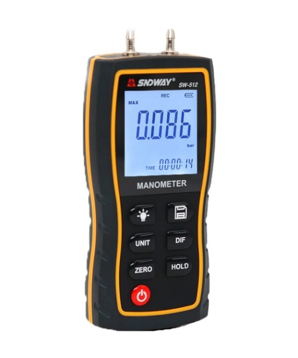 SNDWAY SW512 High Precision Digital Positive and Negative Differential Pressure Tester