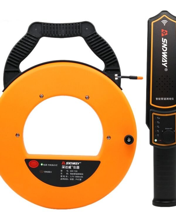 SNDWAY Pipe Scanner Thickness PVC Pipe Blockage Width Measuring Instrument, SW720 Standard (20 meters), SW730 Standard (30 meters), SW740 Standard (40 meters)