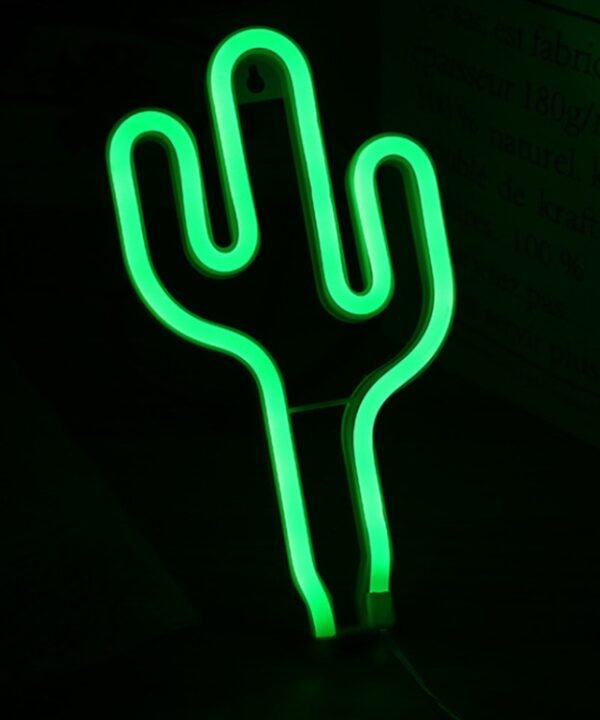 LED Neon Pendant Decoration Lamp Warm Night Light, LOVE, Pineapple, Great Love, Flamingo, Lightning, Christmas Tree, Animal Head, Pentagram, Kitten, Moon, Clouds, Lips, Cactus, Dolphin