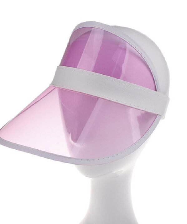 PVC Outdoor Transparent Sun Hat Visor Cap for Male / Female