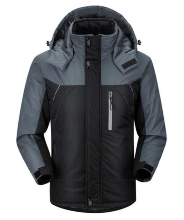 Men Winter Thick Fleece Waterproof Outwear Down Jackets Coats, L, XL, XXL, XXXL, XXXXL, XXXXXL
