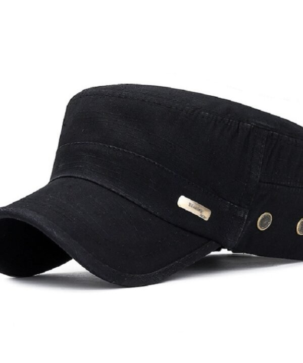 Men Washed Distress Bamboo Cotton Cloth Cap Large Mesh Flat Cap