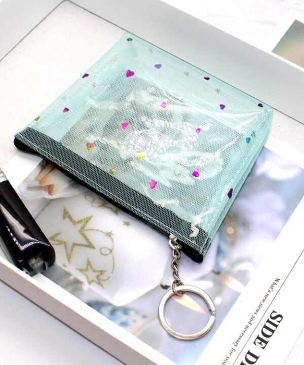 Mini Waterproof PVC Jelly Coin Purse Transparent Zipper Bag