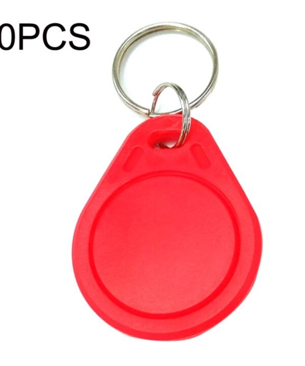 10PCS IC Access Control Card Entree Control M1 Compatibel Fudan Rfid 13.56Mhz Keyfob Sleutelhanger Tag Sleutelhanger, Gray, Purple, Red, Yellow, Blue, Green, Black, Orange