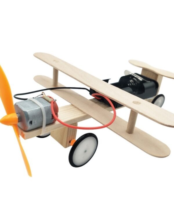 Children Technology Small Production DIY Electric Taxi Aircraft Model Handmade Materials Teaching Toys