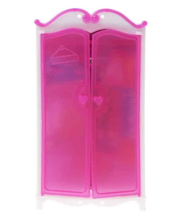 Princess Furniture Wardrobe Dolls Toys Doll House Closet Toys Accessories