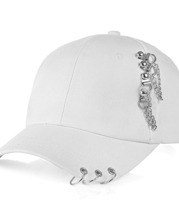 Personality Chain Hoop Baseball Cap, Adjustable