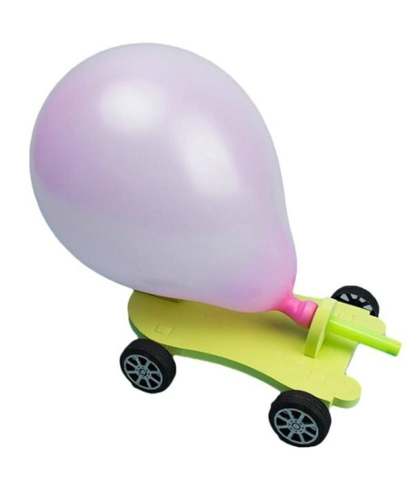 3 PCS DIY Balloon Recoil Car Creative Scientific Children Educational Reaction Car