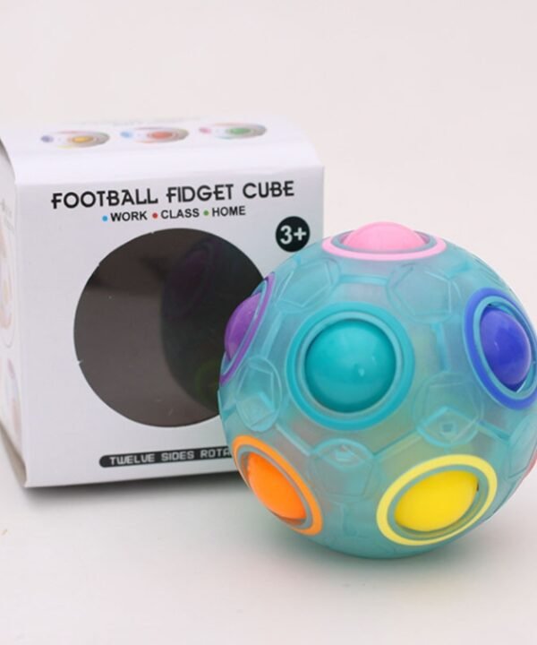 Magic Rainbow Ball Luminous Edition Training Hand Brain Coordination Fun Cube Children Toy, (Luminous Blue), (Luminous Green)