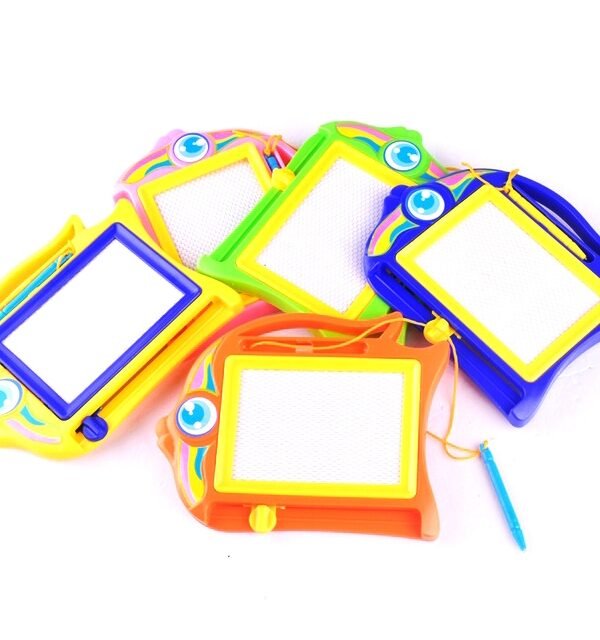 Children Early Education Writing Board Puzzle Black and White Plastic Magnetic Drawing Board Toys, Writing Board