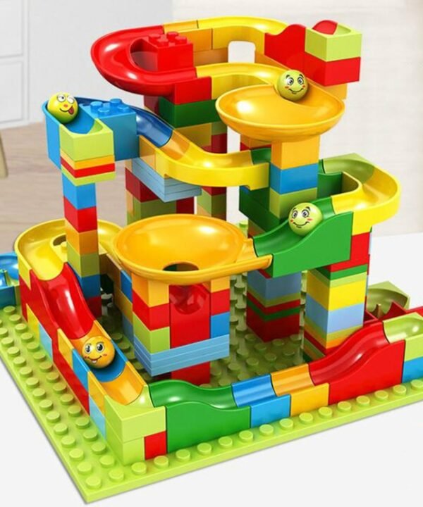 Creative Intelligence Educational Learning Toys DIY Small Particle Slide Building Blocks, 165 PCS, 330 PCS