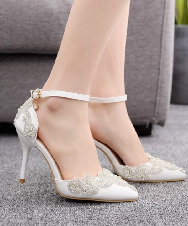 Rhinestone Stiletto Pointed Heel Women Shoes, 34, 35, 36, 37, 38, 39, 40, 41, 42