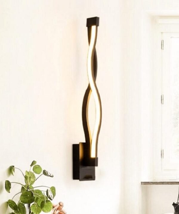 Simple Led Aisle Bedroom Bedside Wall Lamp, White, Black