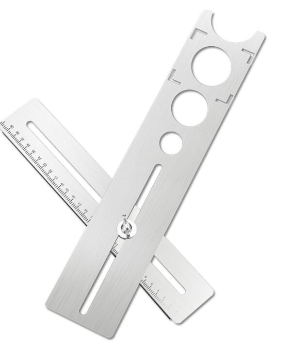 Tile Universal Hole Positioner Multifunctional Marble Perforation Measurement Adjustable Wall Floor Tile Measuring Device