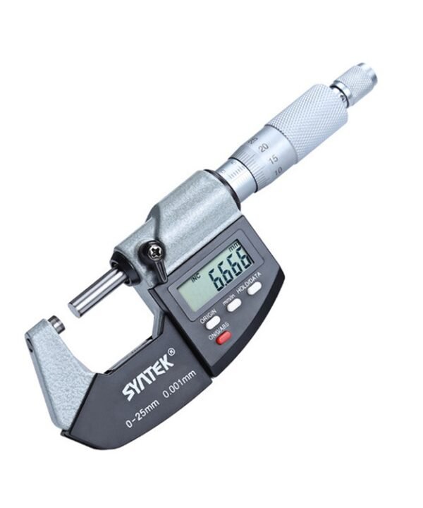Digital Display Outer Diameter Micrometer 0.001mm High Precision Electronic Spiral Micrometer Thickness Gauge, 0-25mm, 25-50mm, 50-75mm, 75-100mm