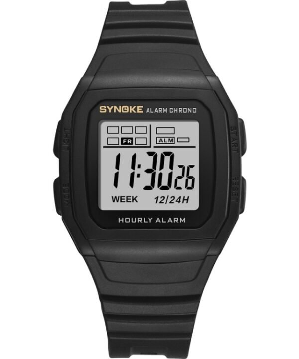 SYNOKE 9023B Multifunctional Sports Shockproof & Waterproof Electronic Watch, Black, Silver, Gold