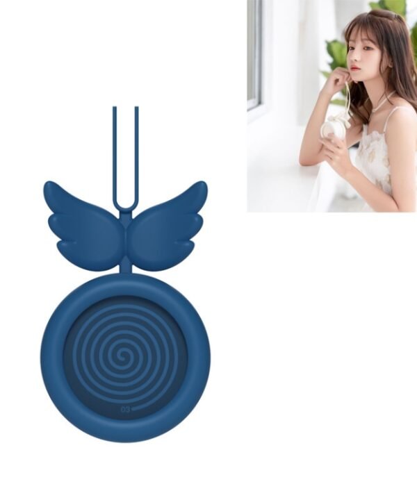 USB Charging Fan Brushless Hanging Neck Mini Sling Lazy Fan, Angel Blue, Angel White, Angel Pink