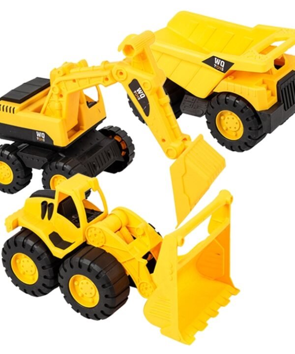 3 PSC / Set Children Simulation Drop-resistant Excavation Engineering Vehicle Toy Set, Random Style Delivery, M, L