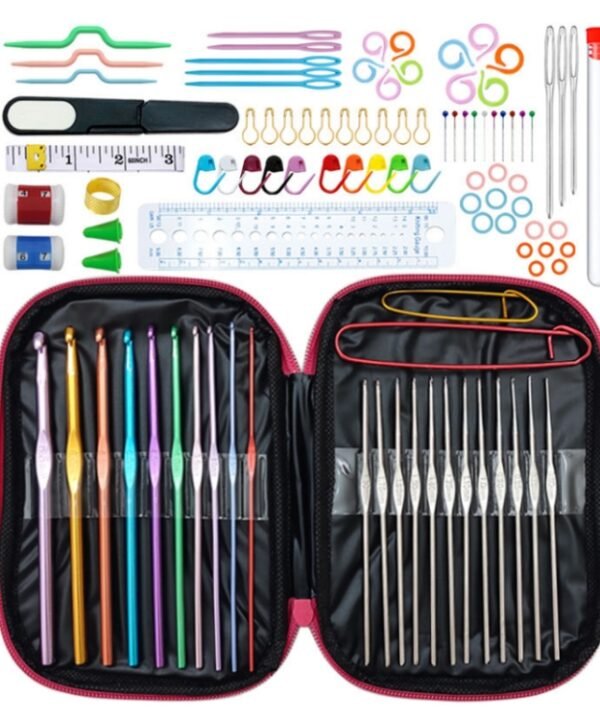 Handmade DIY Sweater Knitting Crochet Tools Material Set, 36 PCS/Set Blue, 36 PCS/Set Pink, 35 PCS/Set, 22 PCS/Set, 26 PCS/Set, 39 PCS/Set, 31 PCS/Set, 100 PCS/Set, Pink Flower Cat, 36 PCS/Set Green, 50 PCS/Set Box