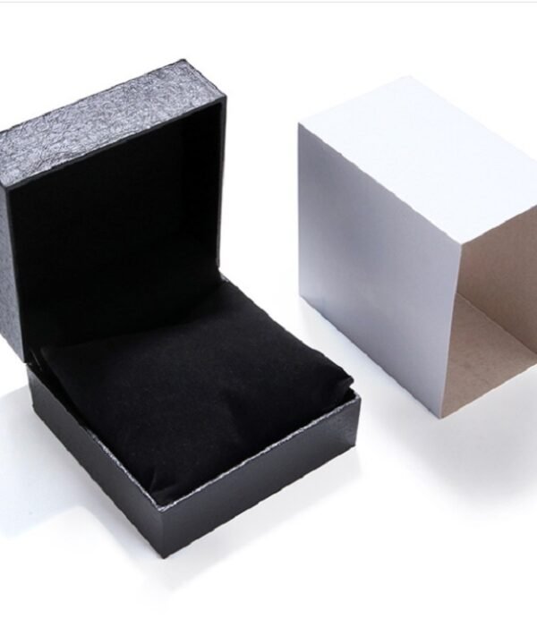 PU Leather Watch Box Custom-made High-end flip Watch Box Jewelry Gift Packaging, Red inner white plastic box, Black inner black plastic box, Black inner white plastic box