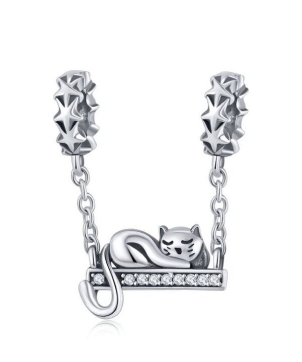 925 Sterling Silver Pendant Cute Cat Necklace Pendant