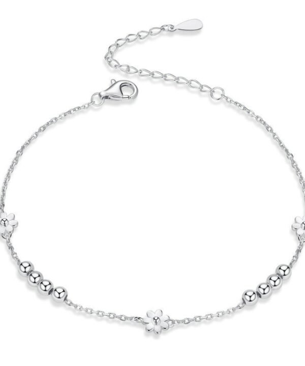 S925 Sterling Silver Daisy Bracelet Plant Shape Bracelet
